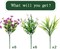 14 PCS Artificial Summer Potted Flowers for Outdoor Fake Flowers -Fake Plastic Flowers